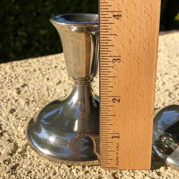 Wm A Rogers Silver-plated Candlestick Holders - Picture 3 of 6